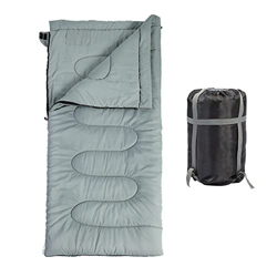 LIJX Vellón de Piel de Melocotón Saco de Dormir Extra Ancho Ultraligero Más Grueso Al Aire Libre Camping Empalmable Saco de Dormir Adulto (Color : Gre características