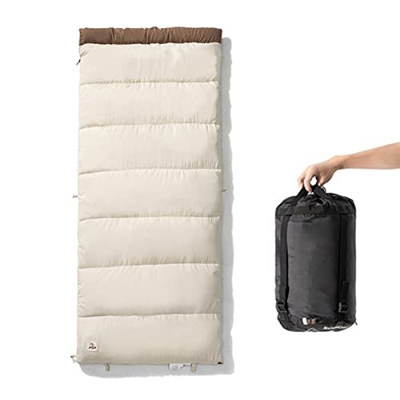 LIJX Saco de Dormir Al Aire Libre Portátil Saco de Dormir Otoño E Invierno Cálido Más Grueso Saco de Dormir Ultraligero (Color : Blanco, Size : 1.8kg)