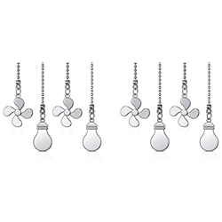 Trjgtas 8 tiradores de cadena de ventilador de techo, cadena de extensión de ventilador de cadena decorativa de 12 pulgadas, extensor de cadena de ven en oferta