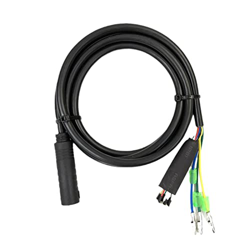 NAUXIU 60/160cm bicicleta eléctrica 9 Pin motor convertir cable de extensión impermeable trasero delantero para Bafang rueda Hub motores conector precio