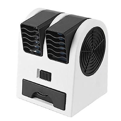 Pmandgk Mini aire acondicionado 3 en 1 ventilador humidificador purificador para hogar/al aire libre USB/batería portátil silencioso enfriador de aire