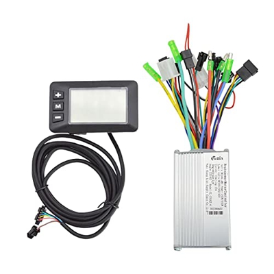 LOVIVER Controlador de Bicicleta eléctrica 24V-48V/36V-60V con Pantalla LCD, 24V 48V