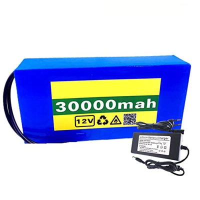 Batería de Bicicleta eléctrica de Iones de Litio 10S3P, Paquete de batería de Litio de 12V 30Ah EBike Battery, con Cargador 12V 1A, para Scooter de Bi