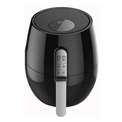 Freidora de Aire Caliente eléctrica compacta Personal Cocina Saludable sin Aceite, tubería de calefacción eléctrica + convección de Aire Caliente, Tem