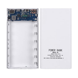 Happlignly 18650 BateríA Bank Box 22.5W Carga RáPida Pantalla LCD 20000MAh Board para 6X18650 Battery Powerbank Case(C) precio
