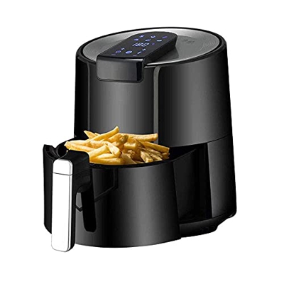 Air Fryer Freidoras eléctricas de Aire Caliente Cocina Antiadherente con Temporizador automático y Control de Temperatura, Pantalla táctil LCD Digital