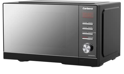Corberó CMICM9023DCB Microondas de Libre Instalación Cap. 23 Litros, Negro, Potencia 900 W, Convección, Auto Menú, 5 N. de Potencia, Control Digital,