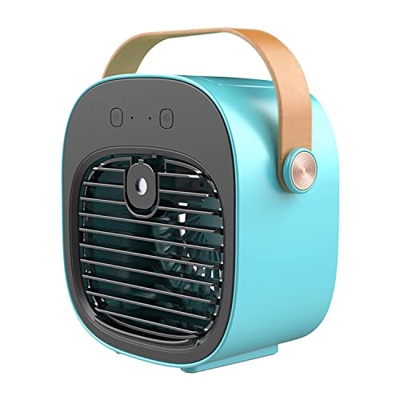 Portable Air Conditioner 4000mAh Rechargeable Personal Air Cooler with 3 Speeds Duration 5-10 hrs,Quiet Mini Air Conditioner Fan Desk Cooling Fan for 