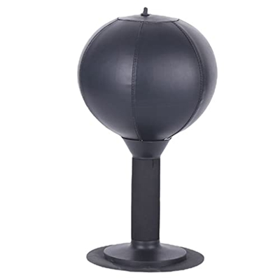 Saco de boxeo de escritorio con ventosa para mesa de oficina y contadores de alivio de estrés resistente bola de perforación de escritorio