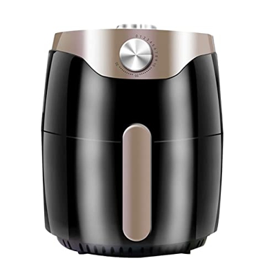 Freidora de Aire de 1300 W, Horno eléctrico de Doble Perilla de 4,5 QT, Cocina sin Aceite, Control de Temperatura, Cesta Desmontable Antiadherente, pr