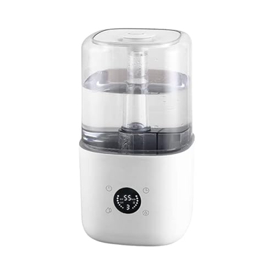 KGV Humidificador ultrasónico de 4,5 l, gran relleno, humidificador para dormitorio, 50 horas de duración, boquilla de 360°, apagado automático y humi