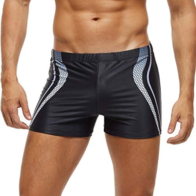 Arcweg Bañadores de Natación Traje de Baño Corto para Hombres Calzoncillos Secado Rápido Elástica Almohadillas Extraídas Deportes Acuáticos M（EU