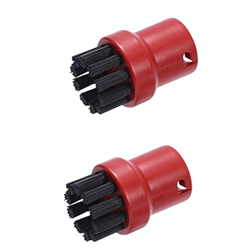POKSHI 2 unids/Set Cepillo de Limpieza a Vapor cepillos Redondos pequeños for Karcher SC1 SC2 SC3 SC4 SC5 SC7 CTK10 reemplazo de eliminación de Polvo  en oferta