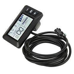AUHX Odómetro de Bicicleta Eléctrica, 36V 48V Batería Eléctrica Pantalla LCD Medidor Carcasa de Plástico para Scooters en oferta