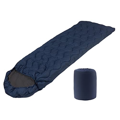 LIJX Saco de Dormir Al Aire Libre Más Grueso Saco de Dormir Ultraligero Algodón Hueco Portátil Invierno Saco de Dormir Adulto (Color : Azul, Size : 2.