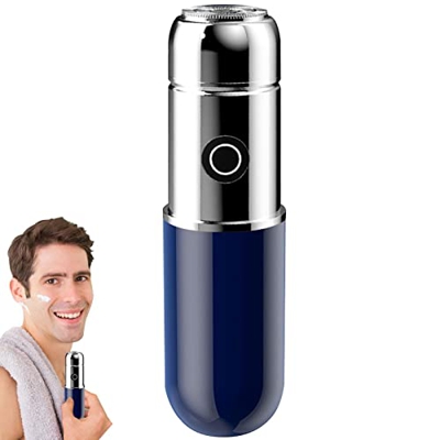 osmanthus Maquinilla de Afeitar eléctrica para Hombres - Máquinas de Afeitar para Hombres Rostro - Afeitadora portátil en seco y húmedo con Cable de C