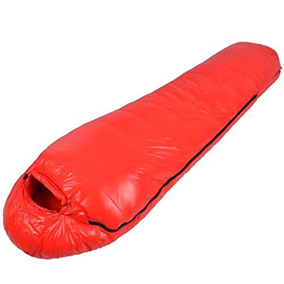 LIJX Al Aire Libre Saco de Dormir para Adultos Ligero Momia Saco de Dormir Ultraligero Plumón de Pato Saco de Dormir Adulto (Color : Red, Size : 1kg)