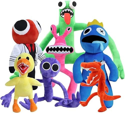 (Set De 7) Roblox Rainbow Friends Game Fans Gifts for Boys and Girls, Rainbow Friends Plush Dolls, Adult Kids Doll Plush Toys, Stuffed Doll Cartoon Pl