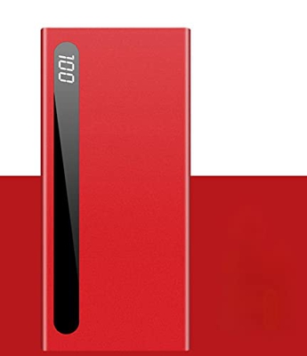 Power Bank Cargador portátil 100000Mah 2.1A Teléfono de Carga rápida Paquete de batería Externa con Pantalla Digital LED 2 Puertos USB 2 Entrada USB-C