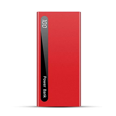 Cargador portátil Banco de energía 2.1A Carga rápida Pantalla LED 100000Mah Batería Externa Doble Salida Paquete de batería Compatible con teléfono In
