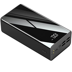 Cargador portátil 100000Mah Power Bank, Paquete de batería de Alta Capacidad con Pantalla, Puede Cargar 4 Dispositivos al Mismo Tiempo, Carga rápida N características