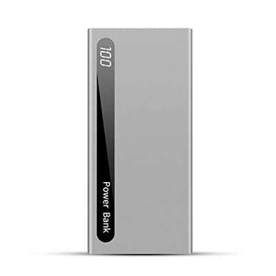 Cargador portátil Banco de energía 2.1A Carga rápida Pantalla LED 100000Mah Batería Externa Doble Salida Paquete de batería Compatible con teléfono In