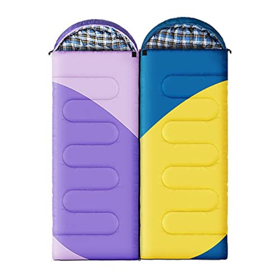 LIJX Al Aire Libre Saco de Dormir Invierno Más Grueso Camping Tienda de Campaña Saco de Dormir Ultraligero (Color : E)