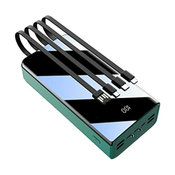 Power Bank 50000Mah Cargador portátil Paquete de batería de Gran Capacidad con Cable de Carga Incorporado Carga 7 Dispositivos Soporte de Carga rápida en oferta