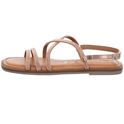 Tamaris 1-1-28113-24, Sandalias de Gladiador Mujer, Marrón (Copper Glam 963), 38 EU