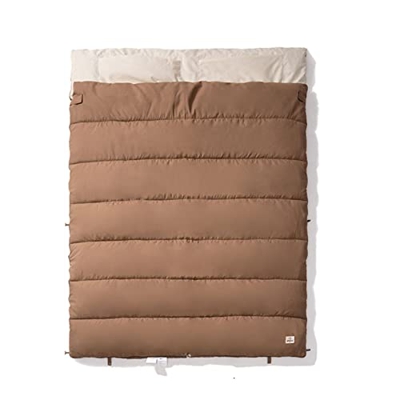 LIJX Al Aire Libre Saco de Dormir Camping Portátil Más Grueso Saco de Dormir Ultraligero Otoño e Invierno Saco de Dormir Adulto (Color : Brown)