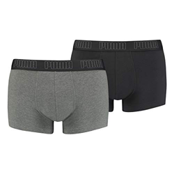PUMA Bañador para hombre Basic Trunks, Dark Grey Melange / Black 008, XL corto características