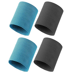 2 pares Muñequera Deportiva,Muñequera Deportiva Pulsera para Fútbol,Sweatband Deportes Sweatband Muñequera Suave Espesar Algodón, para Tenis Gimnasia  en oferta