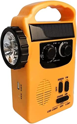 Linterna solar de manivela de radio de emergencia lámpara portátil libro lámpara móvil carga tesoro emergencia desastre alivio (tamaño :)