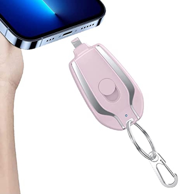 IUUUNI 1500 MAh Mini Power Emergency Pod, Llavero Cargador Portátil para Andriod, Paquete De Batería De Banco De Energía De Carga Rápida Externa Ultra