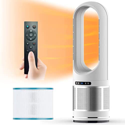 Ventilador de torre caliente y frío con filtro,ventilador sin aspas,ventilador calefactor de 2000W,8 velocidades,temporizador de 8 horas,pantalla LED, precio