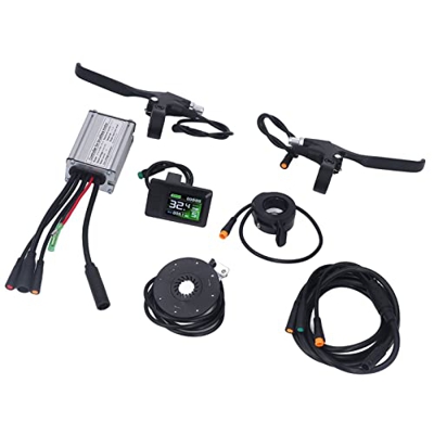 FECAMOS Controlador de Metal para Bicicleta Eléctrica, Protege el Circuito Interno Kit de Controlador de Bicicleta Eléctrica Entrada de bajo Nivel a P