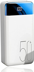 Banco De Energía, Cargador Portátil 50000Mah Paquete De Batería Externa De Alta Capacidad con 3 Salidas Y Linterna LED Y Pantalla LCD Banco De Energía precio