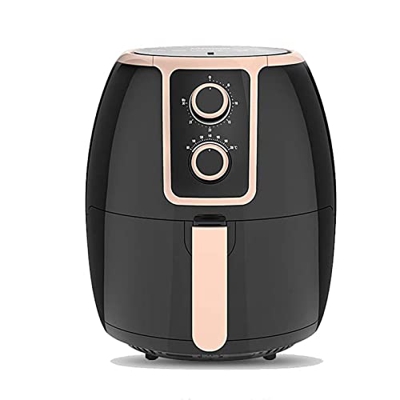 Freidora de aire para uso doméstico 1400W 5L Freidora de aire sin aceite para el hogar con control de perilla doble Función de sincronización intelige