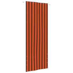 Pantalla de balcón naranja y marrón 80x240 cm tela Oxford con tamaño: 80 x 240 cm (ancho x alto) en oferta