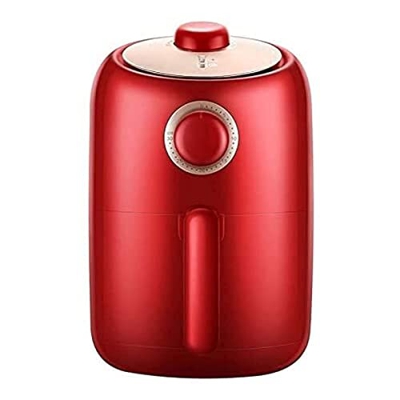 Freidora de aire para uso doméstico 2L Mini freidora de aire eléctrica Diseño de perilla giratoria doble Multifuncional Papas fritas sin aceite Freido