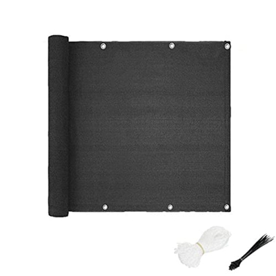 FROVOL 90 × 200 cm multiusos negro sombrilla de jardín piscina transpirable sombrilla al aire libre esencial valla fiesta malla conjunto ocio