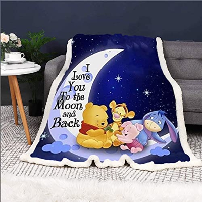 Bfrdollf Winnie Pooh - Manta para bebé, 75 x 100 cm, diseño de Winnie The Pooh