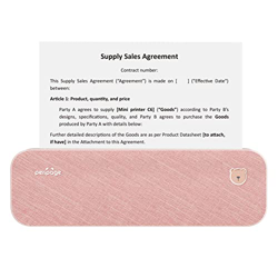 Impresora de papel A4 original Transferencia térmica directa Impresora inalámbrica Móvil 210 mm Mini impresora fotográfica móvil Conexión USB BT con 1 precio