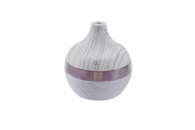 Humidificador pequeño con luz LED de colores cambiantes y conexión USB (Gris)