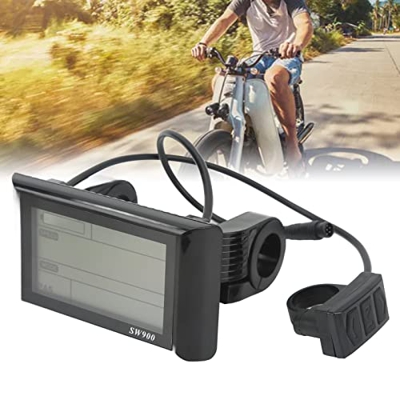 Medidor de pantalla LCD para bicicleta eléctrica, bicicleta eléctrica Pantalla LCD para bicicleta Scooter eléctrico SW900 Medidor de pantalla LCD con 