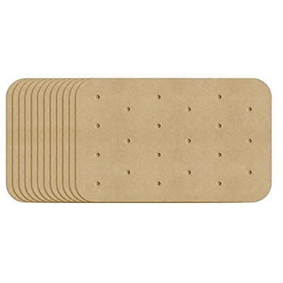 Qwertfeet Revestimientos de Pergamino para Freidora de Aire, 100 Piezas Revestimientos de Freidora de Aire Cuadrados Perforados, para Ninja Foodi XL 6