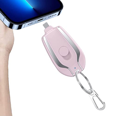 1500 MAh Mini Power Emergency Pod, Llavero Cargador Portátil Para Andriod, Paquete De Batería De Banco De Energía De Carga Rápida Externa Ultracompact