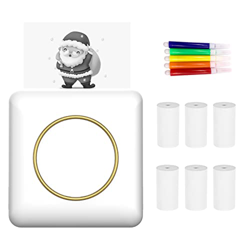 Mini impresora de fotos de bolsillo Máquina de impresión térmica portátil 203DPI Conexión inalámbrica BT para etiqueta de imagen Lista de manualidades en oferta