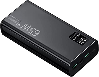 Cargador Portátil De 65 W 50000 Mah Power Bank, PD 20 W QC3.0 Power Bank De Carga Rápida Paquete De Batería Externa Con Pantalla LED, Cargador De Ener