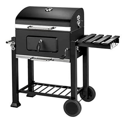 MAIES BBQ Picnic BBQ Kebab Stove Charcoal Oven with Waterproof Black BBQ Grill For Patio Garden Outdoor